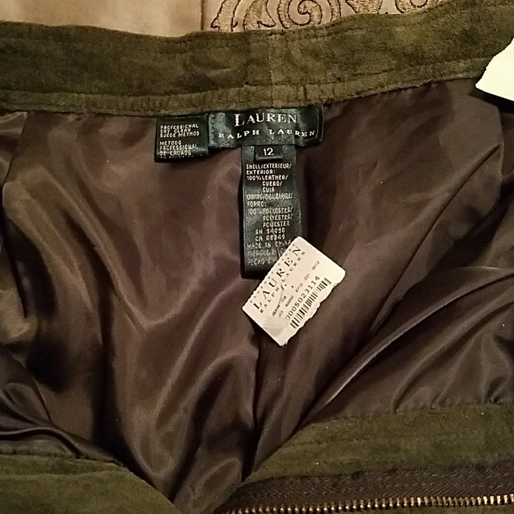 Suede pants
